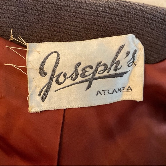 Vintage Ladies Sz 8ish Stevens Forstman Brown Wool Coat, Fox Collar - Picture 2 of 16